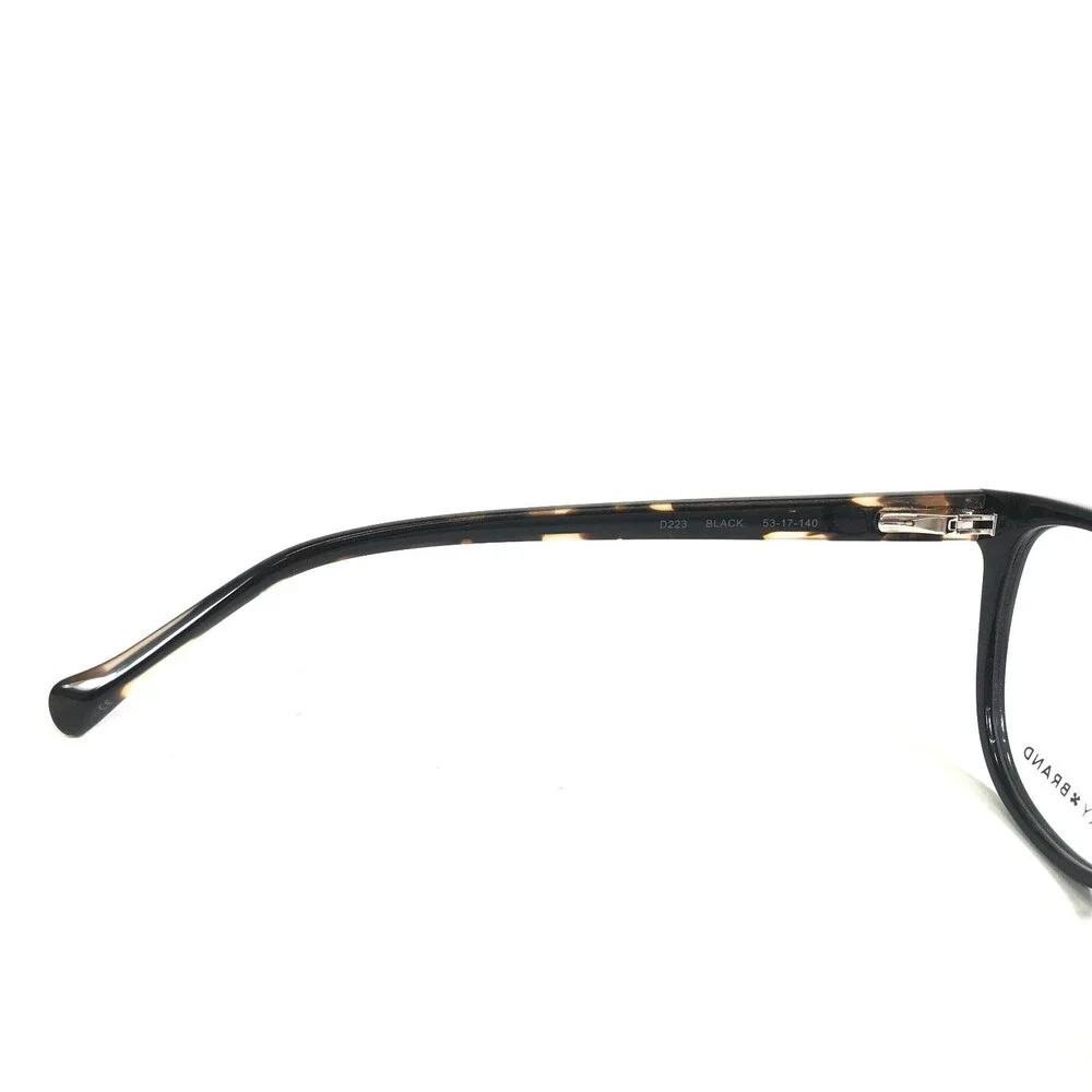 Lucky Brand Eyeglasses Frames D223 BLACK Tortoise Round Full Rim 53-17-140